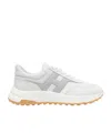 Hogan Hyperlight Smooth Leather Sneakers In White