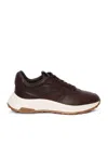 Hogan Hyperlight Lace-up + Stamp Sneaker In Brown