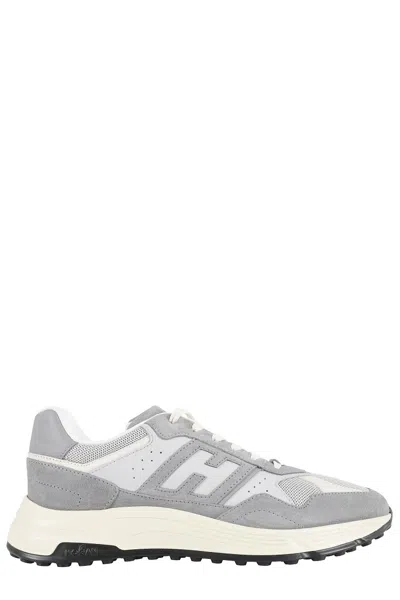 Hogan Hyperlight Laced Sneakers In Grey