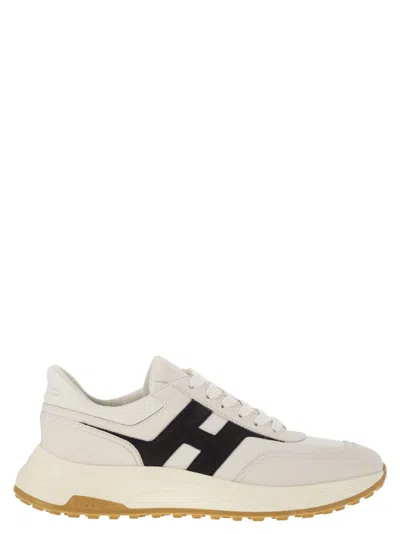 HOGAN HOGAN HYPERLIGHT LEATHER SNEAKERS WITH SIDE H