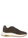 Hogan Hyperlight Leather Trainers In Brown