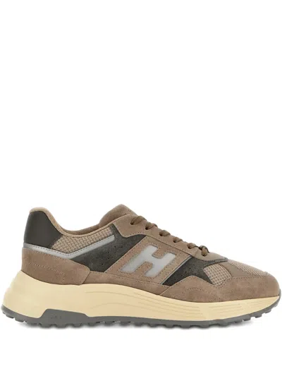 Hogan Hyperlight Logo-detail Sneakers In Brown