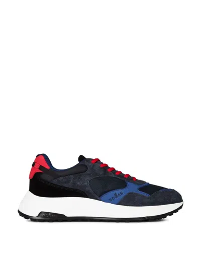 Hogan Hyperlight Logo Sneakers In Black