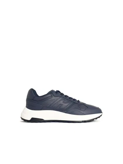 HOGAN HOGAN 'HYPERLIGHT' NAVY LEATHER SNEAKERS