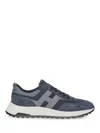 Hogan Hyperlight - Suede And Canvas Sneakers In Blue