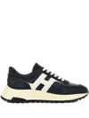 Hogan Hyperlight Lace-up Sneakers With Technical Fabric Inserts In Neutral