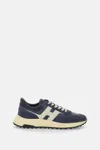 Hogan Hyperlight Lace-up Sneakers With Technical Fabric Inserts In Neutral