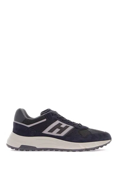 Hogan Sneakers Hyperlight In Pelle Di Vitello Con Logo In Blue