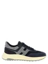 Hogan Hyperlight Leather Sneakers In Blue