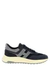 Hogan Hyperlight Leather Sneakers In Black