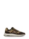 Hogan Sneakers With Round Toe And Rubber Sole In Brown
