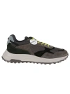 Hogan Hyperlight Panelled Suede Trainers In Grey