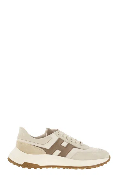 HOGAN HOGAN HYPERLIGHT SNEAKERS IN LEATHER AND SUEDE