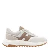 Hogan Lightweight Sneakers With Cushioned Collar And Suede Panels In Neutral