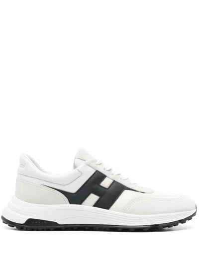 HOGAN HYPERLIGHT SUEDE AND MESH SNEAKERS