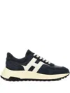 Hogan Hyperlight Lace-up Sneakers With Technical Fabric Inserts In Neutral