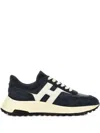 Hogan Hyperlight Lace-up Sneakers With Technical Fabric Inserts In Neutral