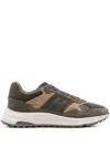 Hogan Hyperlight Suede Sneakers In Green
