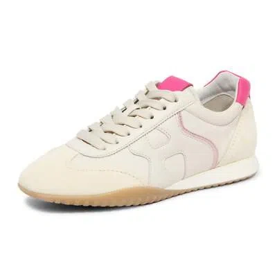 Pre-owned Hogan I0492 Sneaker Donna  Olympia-z Woman Shoes In Bianco
