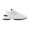 Hogan Interaction Allacciato H Laser Sneakers In White Canvas In White