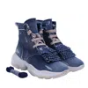 Hogan Interaction H525 Ankle Boots In Blue