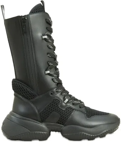 HOGAN INTERACTION LEATHER BOOTS