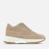 Hogan Interactive Lace-up Sneakers In Brown