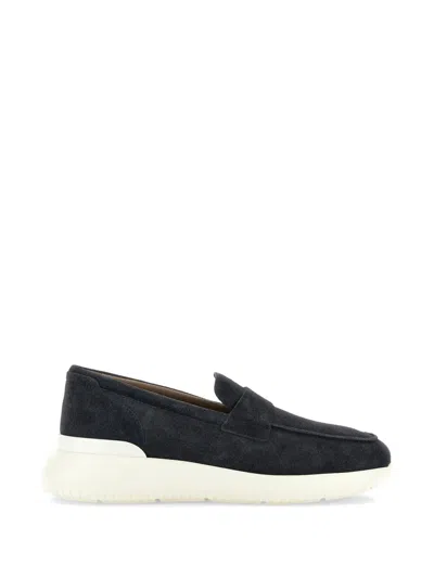Hogan Interactive 3 Suede Loafers In Blue
