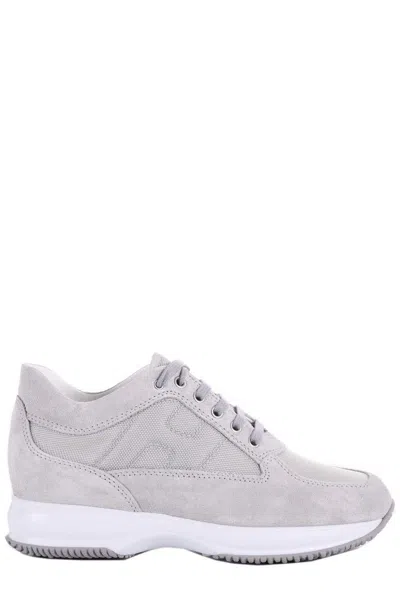 Hogan Interactive Allacciata Sneaker In Light Grey