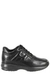 Hogan Interactive Sneakers With Toggled Tongue And Side H Logo In Gray