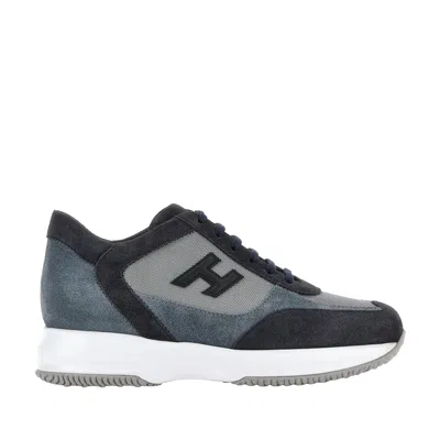 HOGAN INTERACTIVE ALLACCIATO H3D SNEAKERS IN BLUE