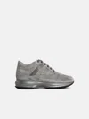 Hogan 'interactive' Grey Suede Sneakers In Gray