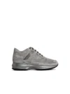 Hogan 'interactive' Grey Suede Sneakers In Gray