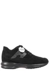 Hogan Interactive Lace-up Sneakers In Black