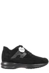 Hogan Interactive Lace-up Sneakers In Nero