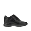 Hogan Interactive Sneakers With Toggled Tongue And Side H Logo In Black