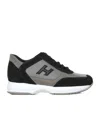 Hogan Interactive Low-top Sneakers In Black