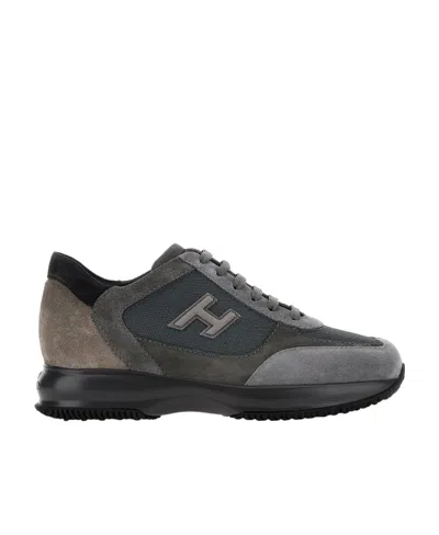 Hogan Interactive Low-top Sneakers In Black