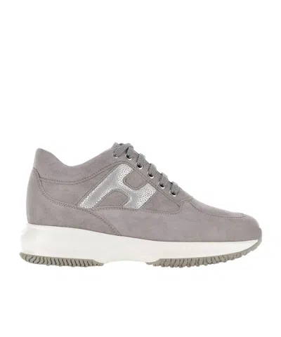 HOGAN HOGAN INTERACTIVE ROUND TOE LACE-UP SNEAKERS