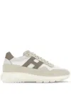 Hogan Men's Interactive Suede And Mesh Sneakers In Weiss