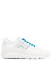 Hogan Mens White Sneaker In Blue