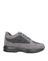 Hogan Interactive Man Sneakers Grey Size 9 Leather, Textile Fibers