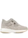 Hogan Light Beige Interactive Sequin Logo Sneakers In Neutral