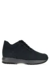 Hogan Hyperactive Low-top Sneakers Rubber Sole In Blue