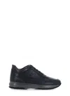 Hogan Interactive Biro Blue Leather Sneakers In Blue