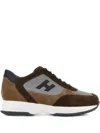 Hogan Interactive Sneakers In Brown