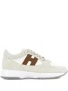 Hogan Interactive Sneakers In Brown