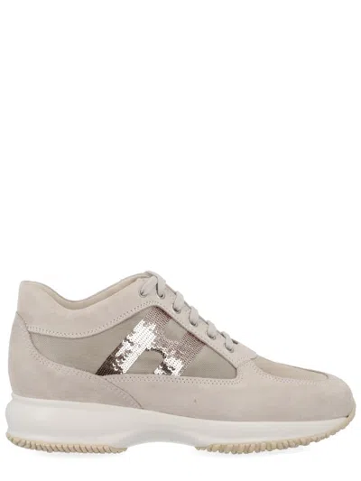 Hogan Interactive Sneakers For Woman In Neutral