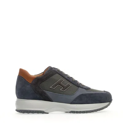 Hogan Interactive H Suede Low-top Sneakers In Multi
