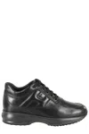 Hogan Interactive Sneakers With Toggled Tongue And Side H Logo In Gray